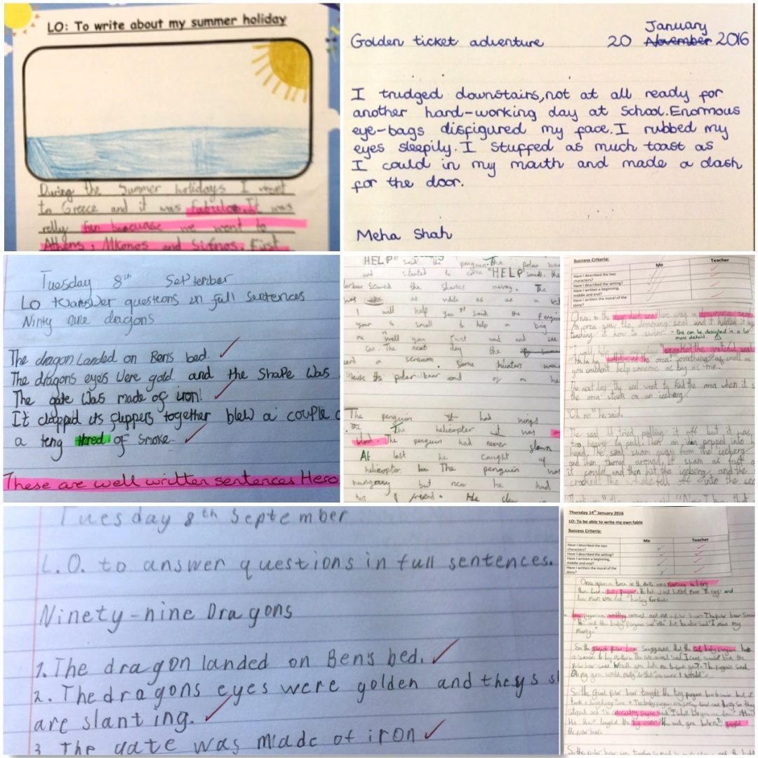 A few examples of the fantastic work I have seen this week!